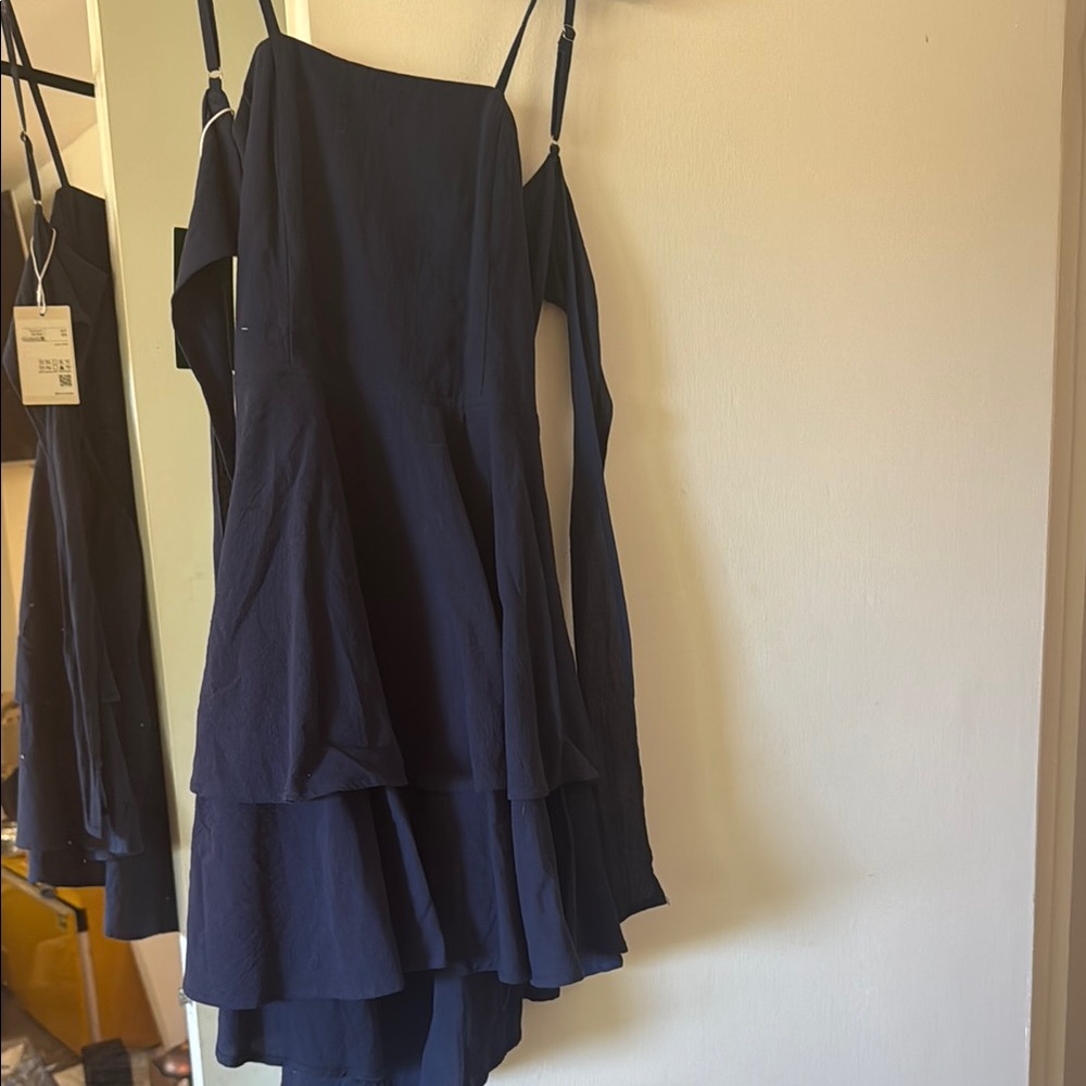 Brand new  Navy Blue dress - tie in back